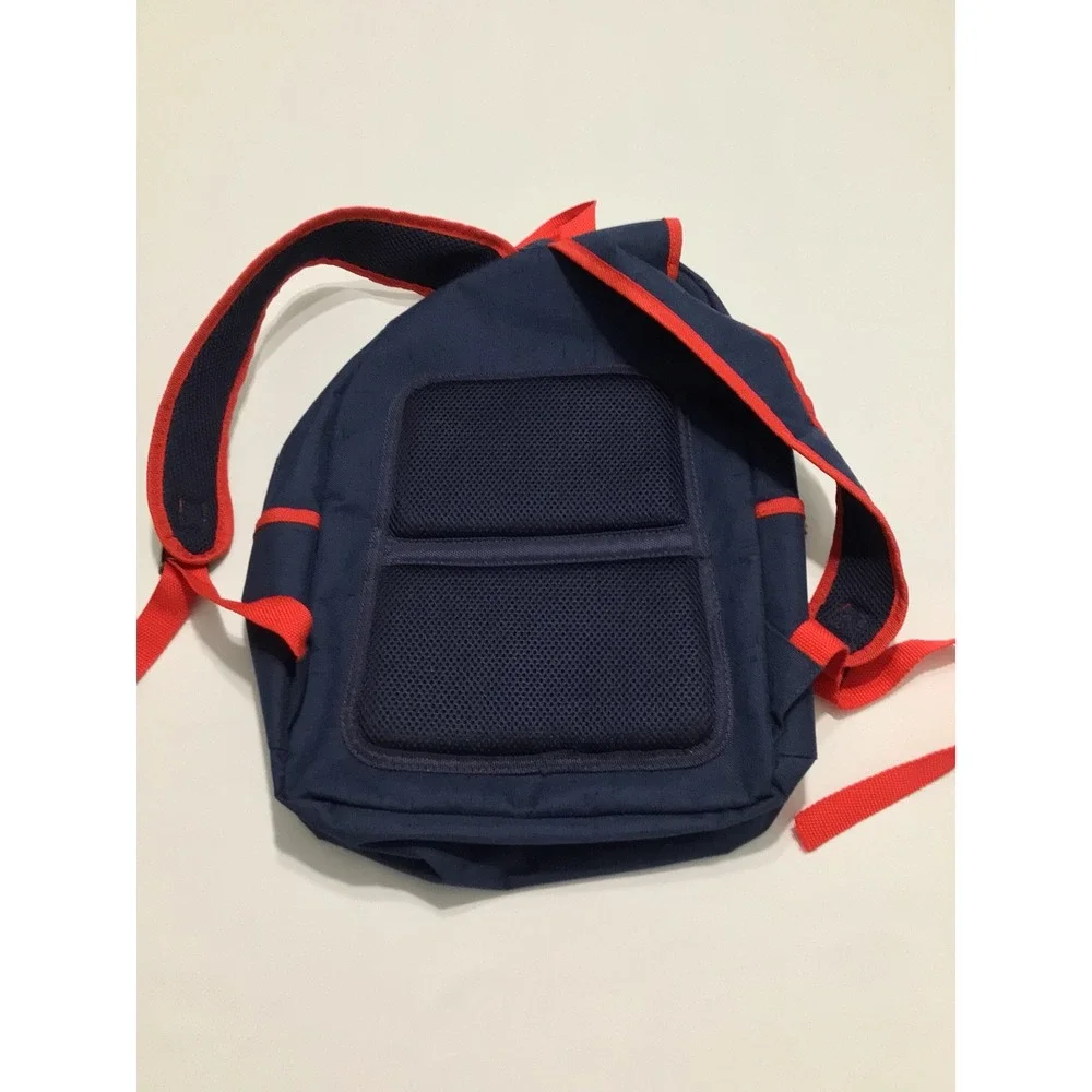 Atlanta Braves MLB Navy Blue Red Canvas Backpack School Travel Bag Tomahawk Logo